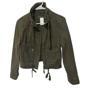 Aeropostale Combat Army Style Light Pockets Long Sleeve Draw String Jacket XS\TP